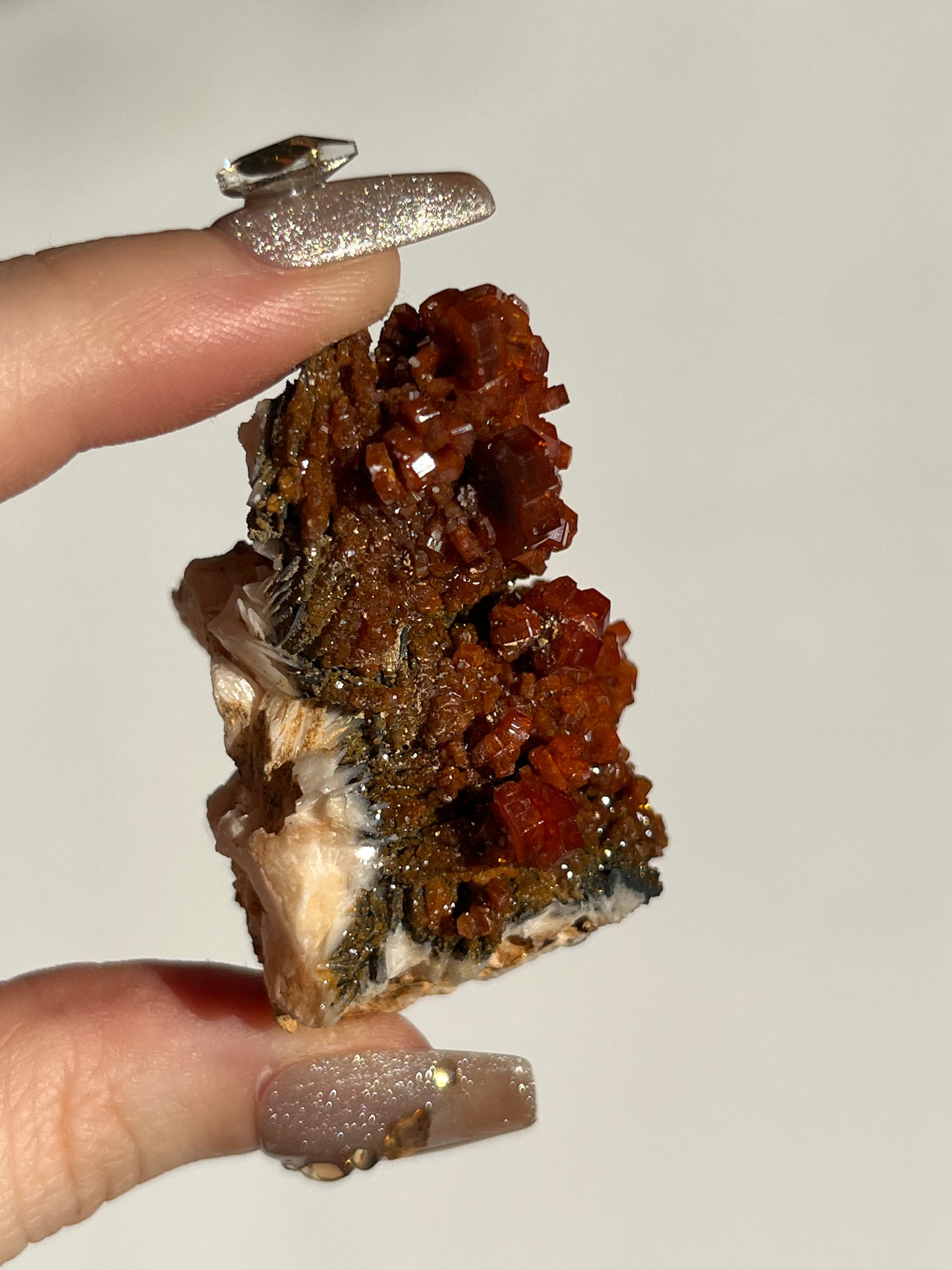 Vanadinite on Barite Specimen G