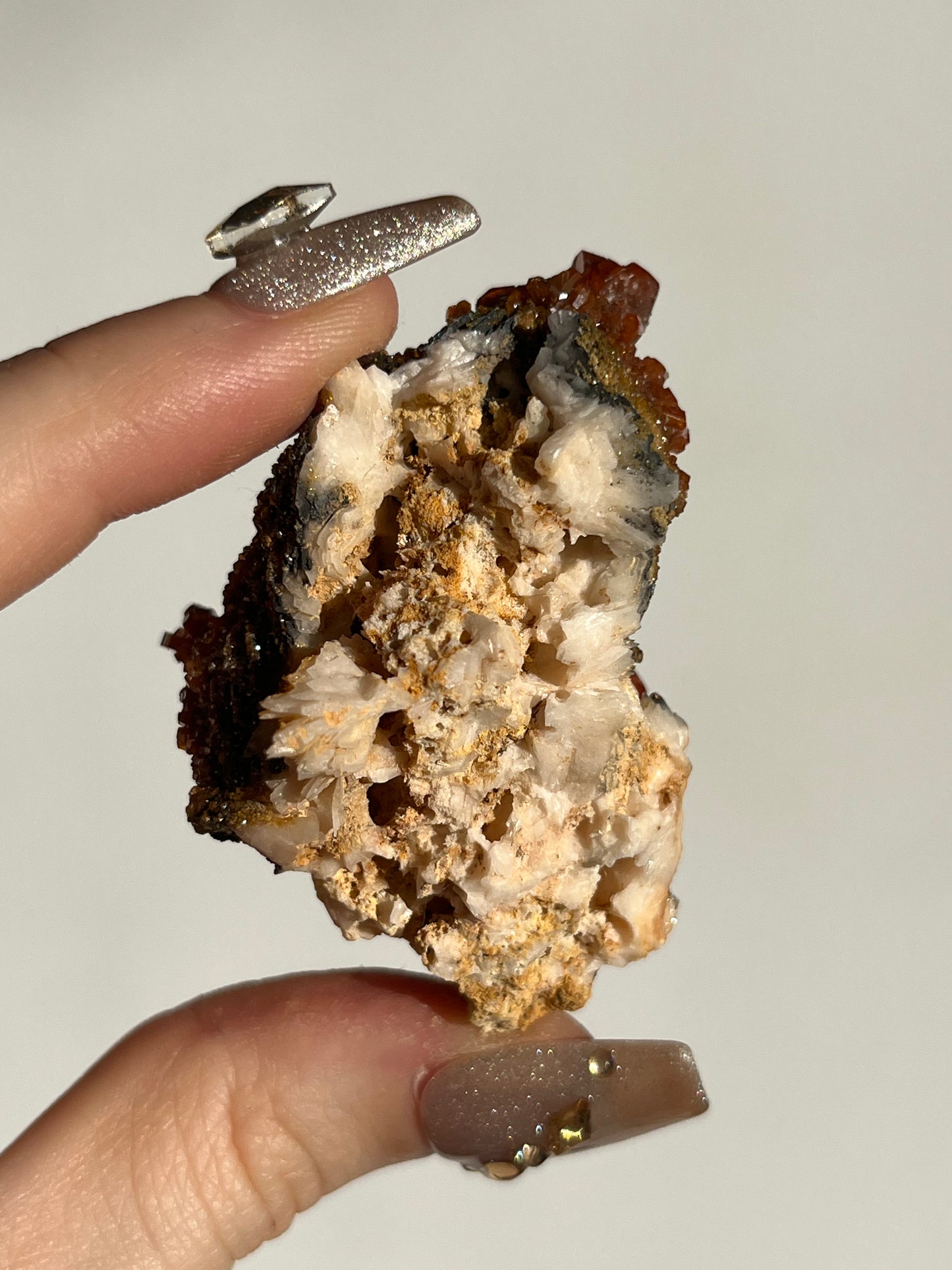 Vanadinite on Barite Specimen G