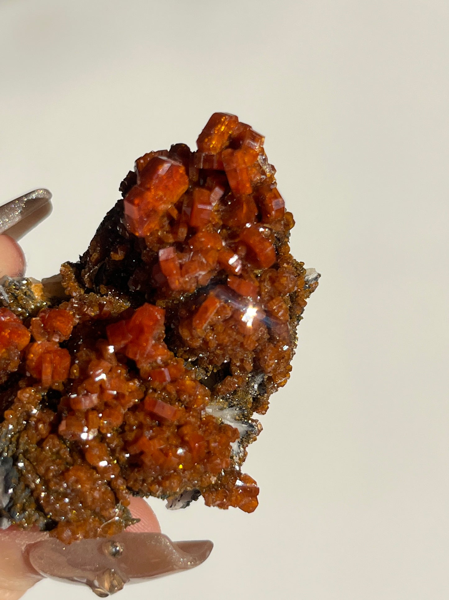 Vanadinite on Barite Specimen G