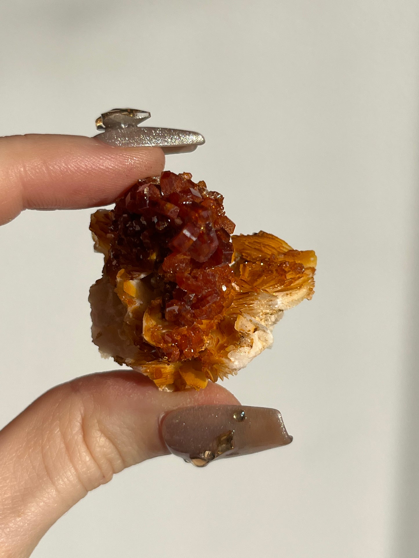 Vanadinite on Barite Specimen H