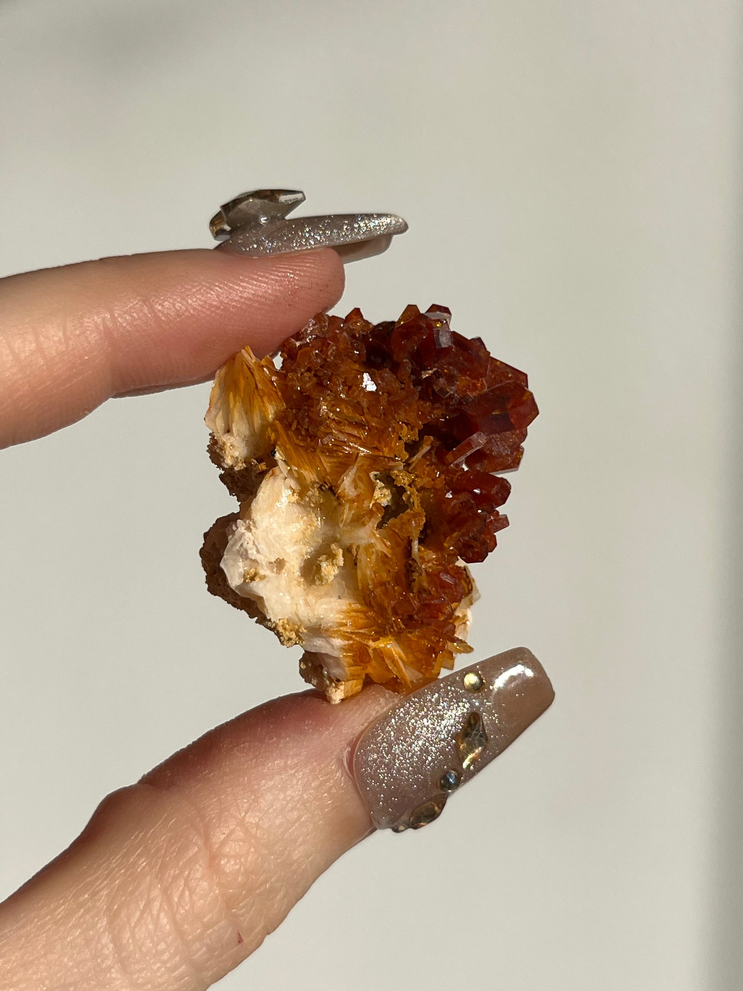 Vanadinite on Barite Specimen H