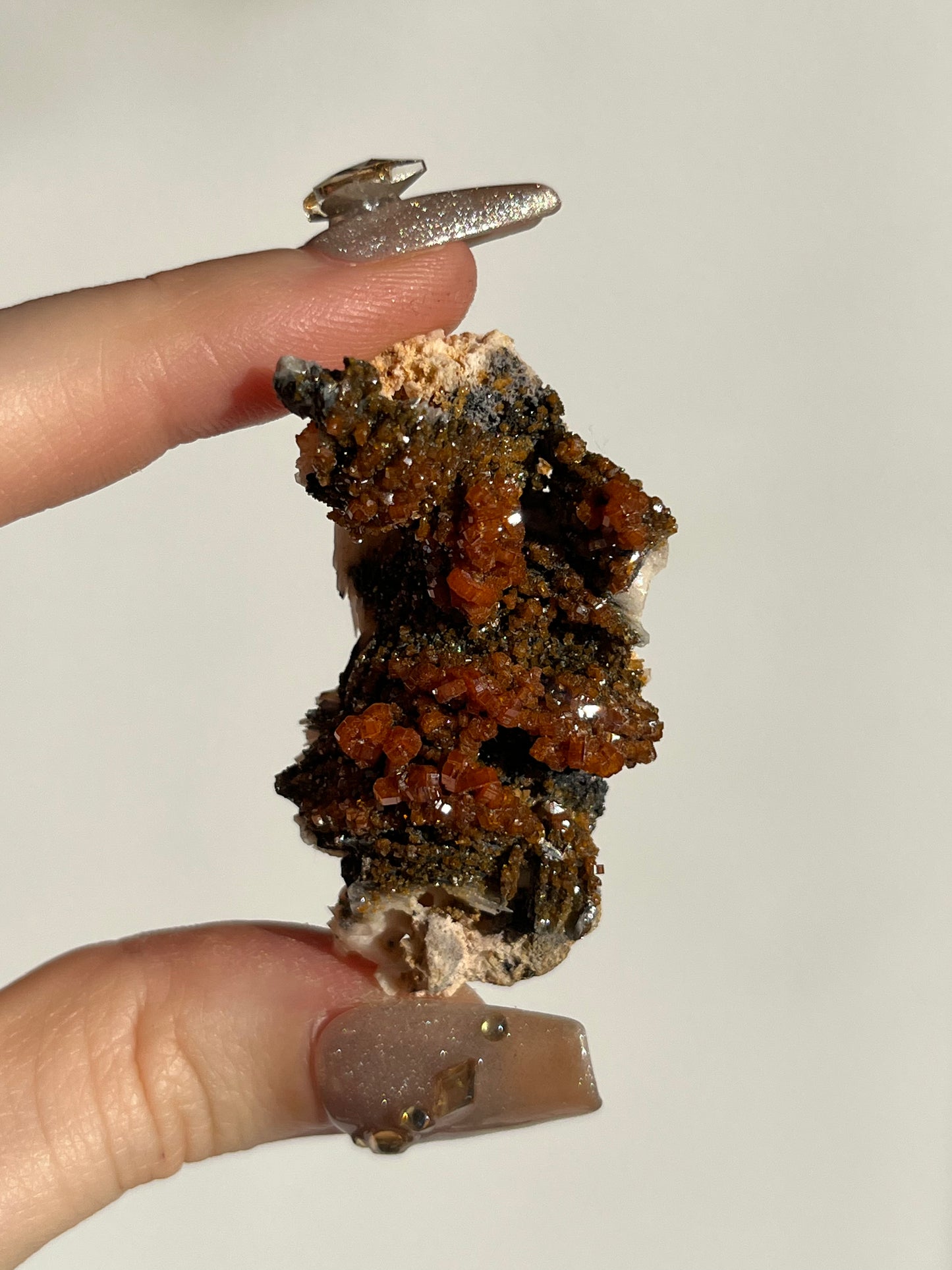 Vanadinite on Barite Specimen I