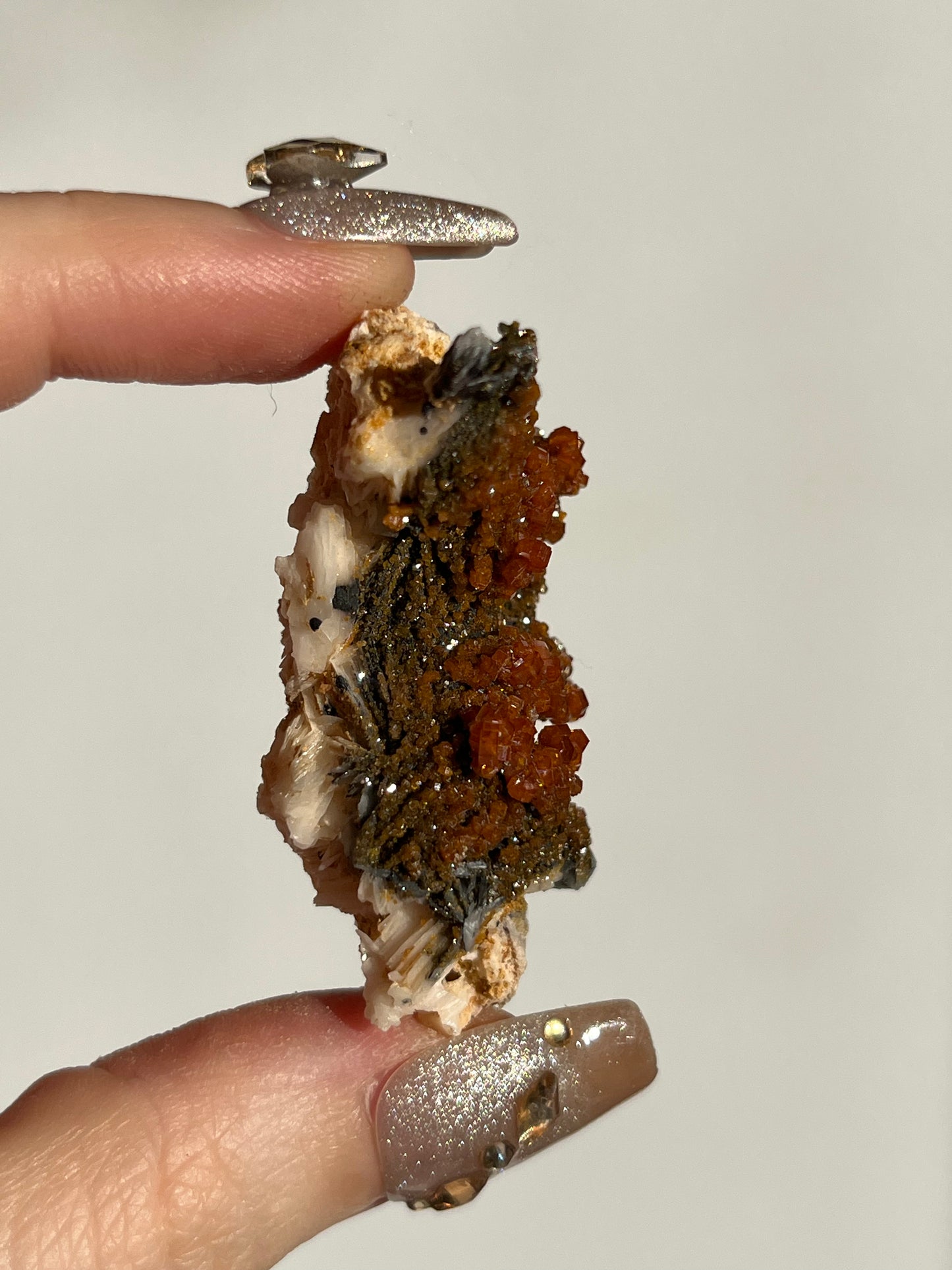 Vanadinite on Barite Specimen I