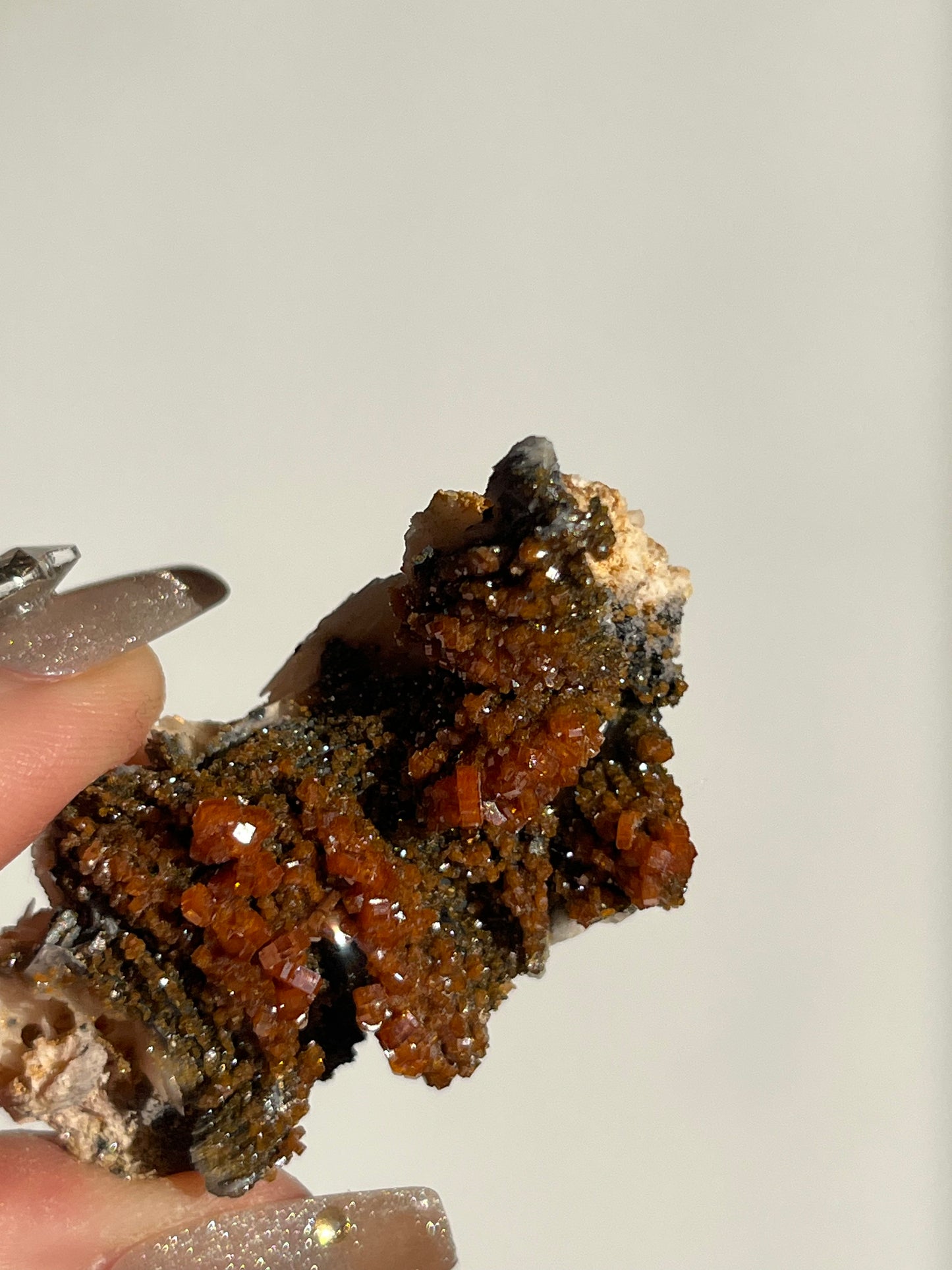 Vanadinite on Barite Specimen I