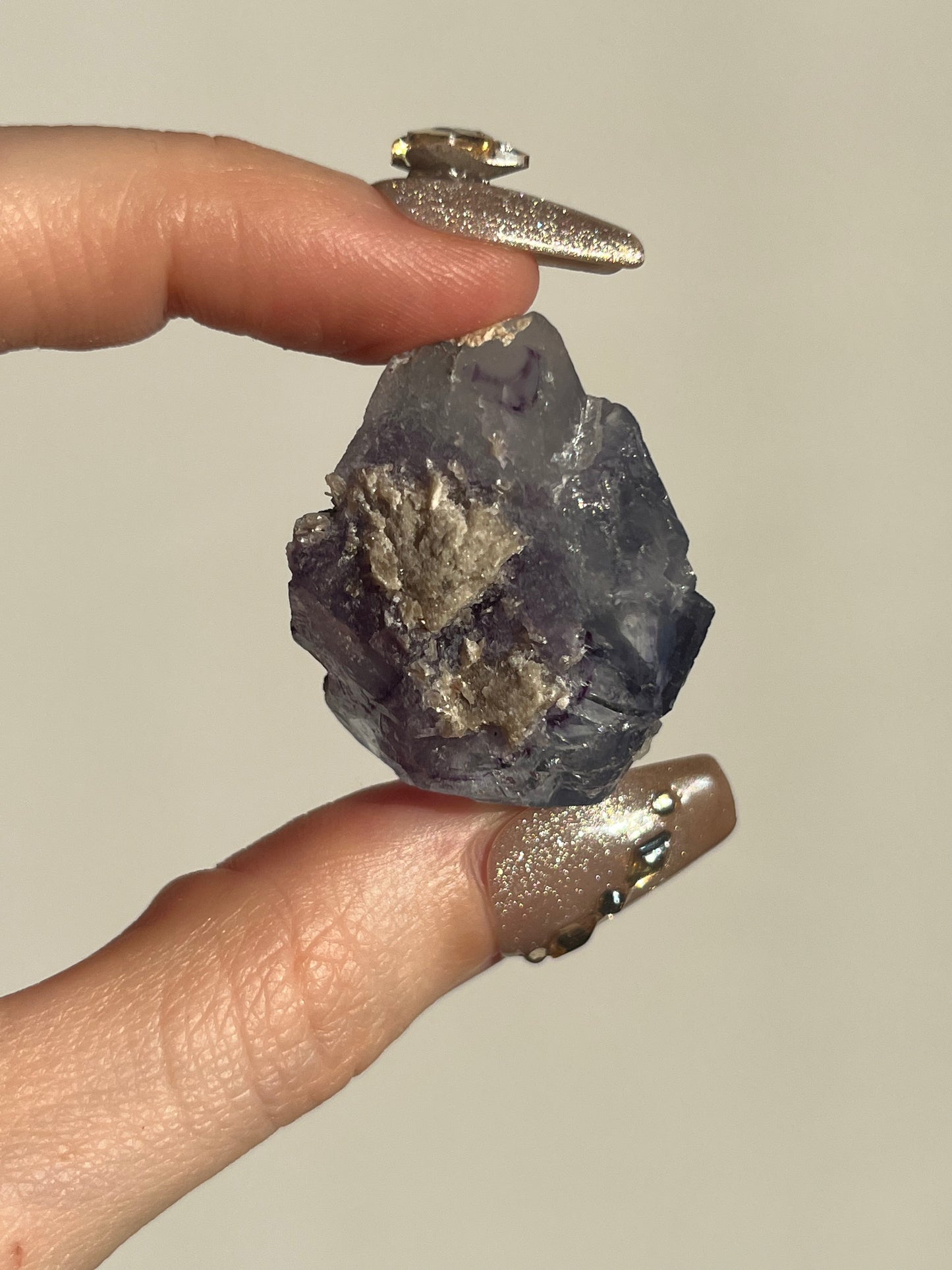 Yaogangxian Chlorite Phantom Purple Fluorite with Muscovite Specimen I