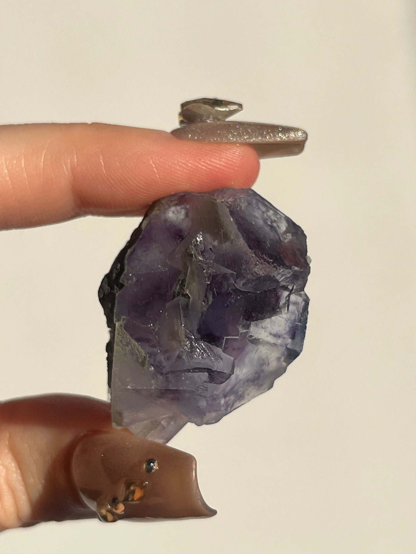 Yaogangxian Chlorite Phantom Purple Fluorite with Muscovite Specimen I
