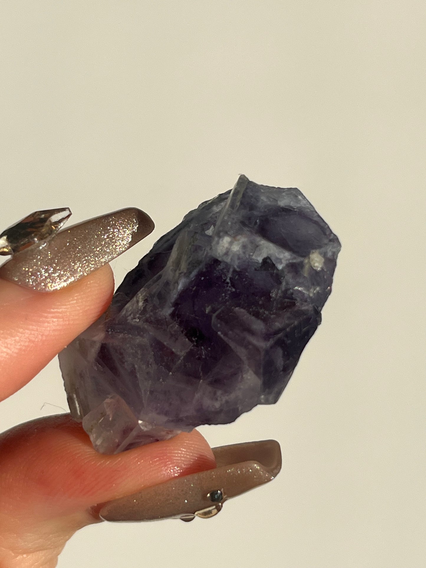 Yaogangxian Chlorite Phantom Purple Fluorite with Muscovite Specimen I