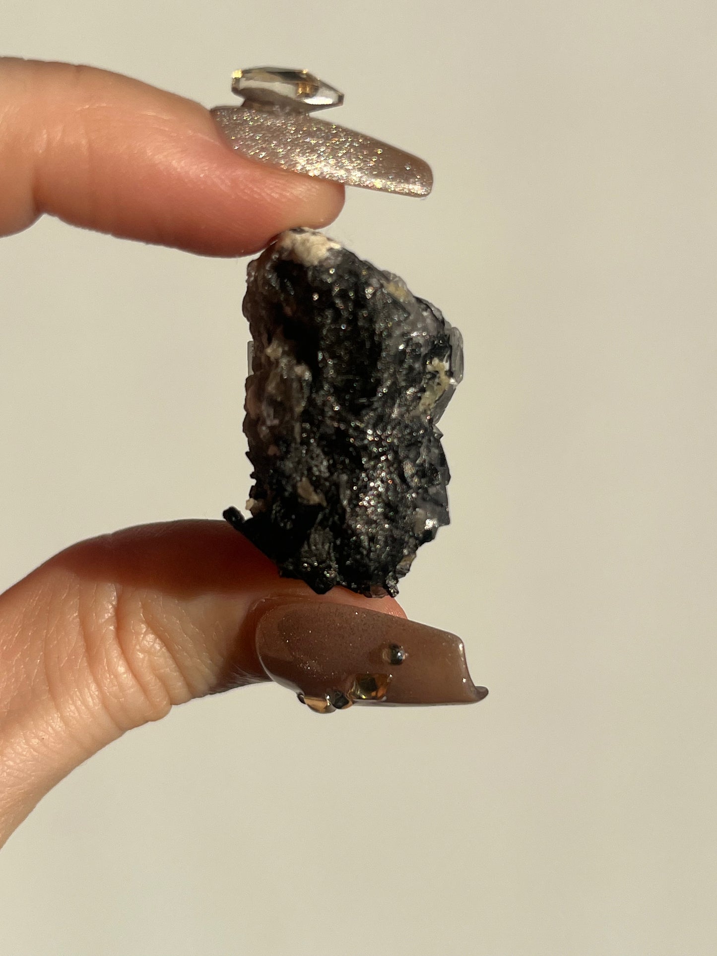 Yaogangxian Clear Fluorite Specimen with Wulframite and Muscovite H