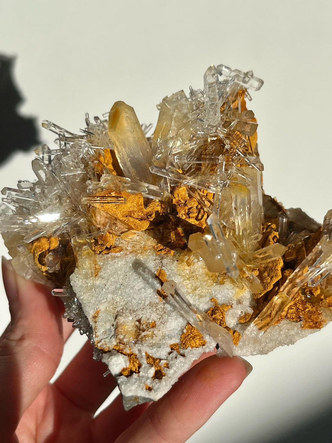Mango Quartz Statement Cluster 09 (Cabinet Specimen)