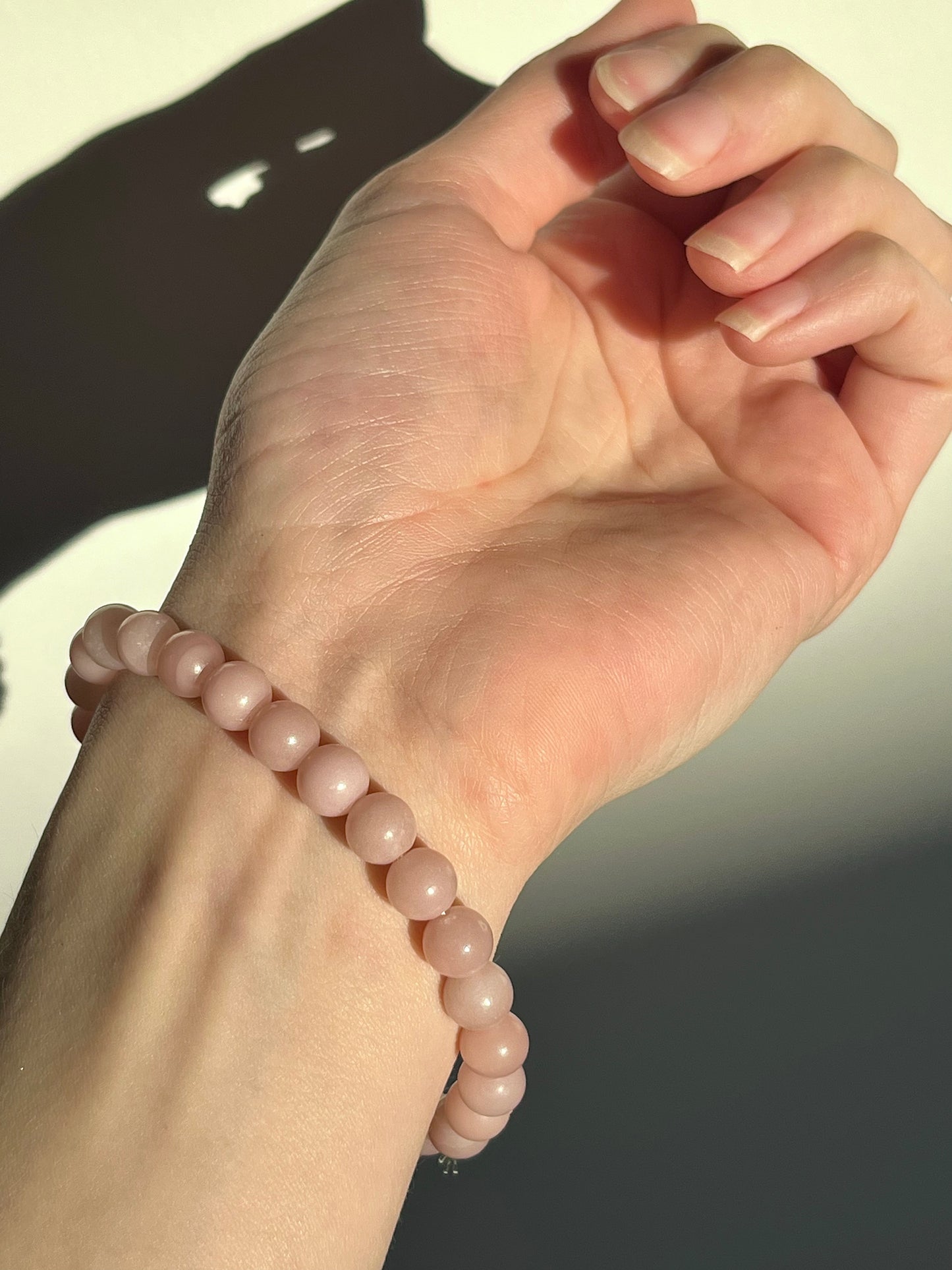 Pink Opal 8mm Bead Bracelet