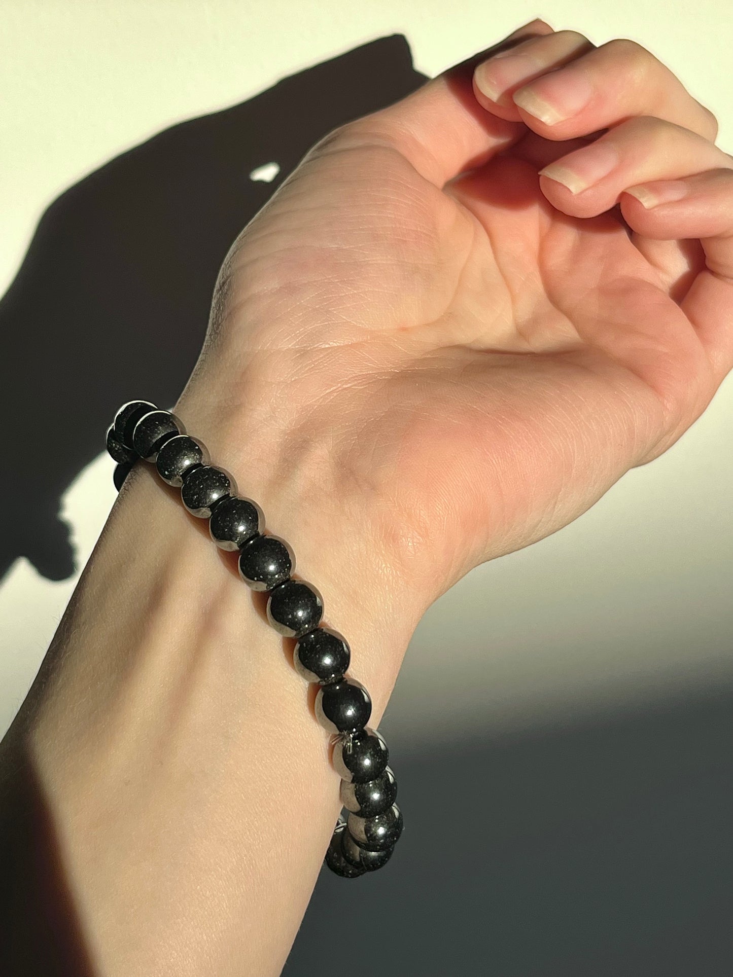 Hematite 8mm Bead Bracelet