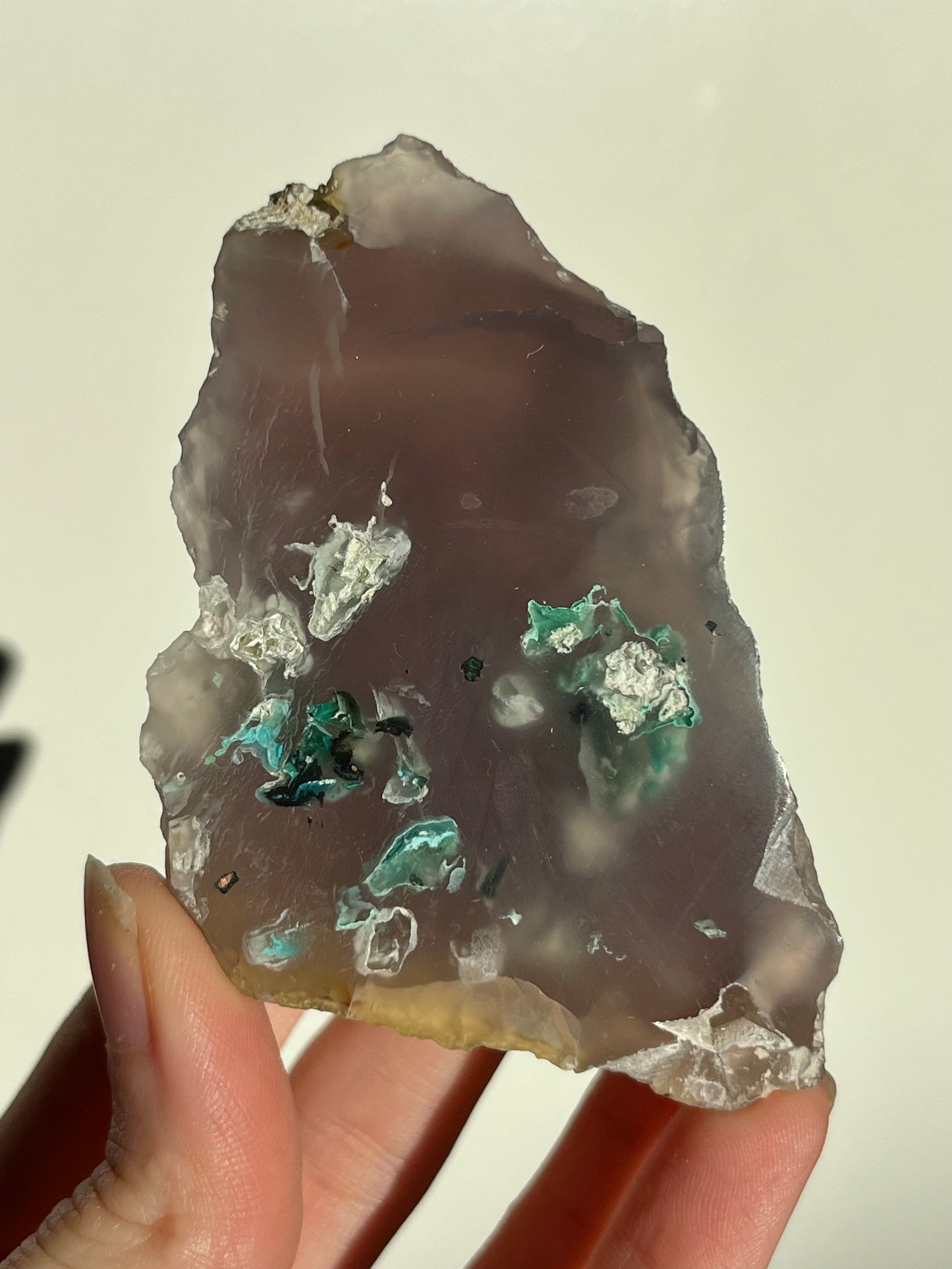 Native Copper & Chrysocolla in Chalcedony Specimen #25