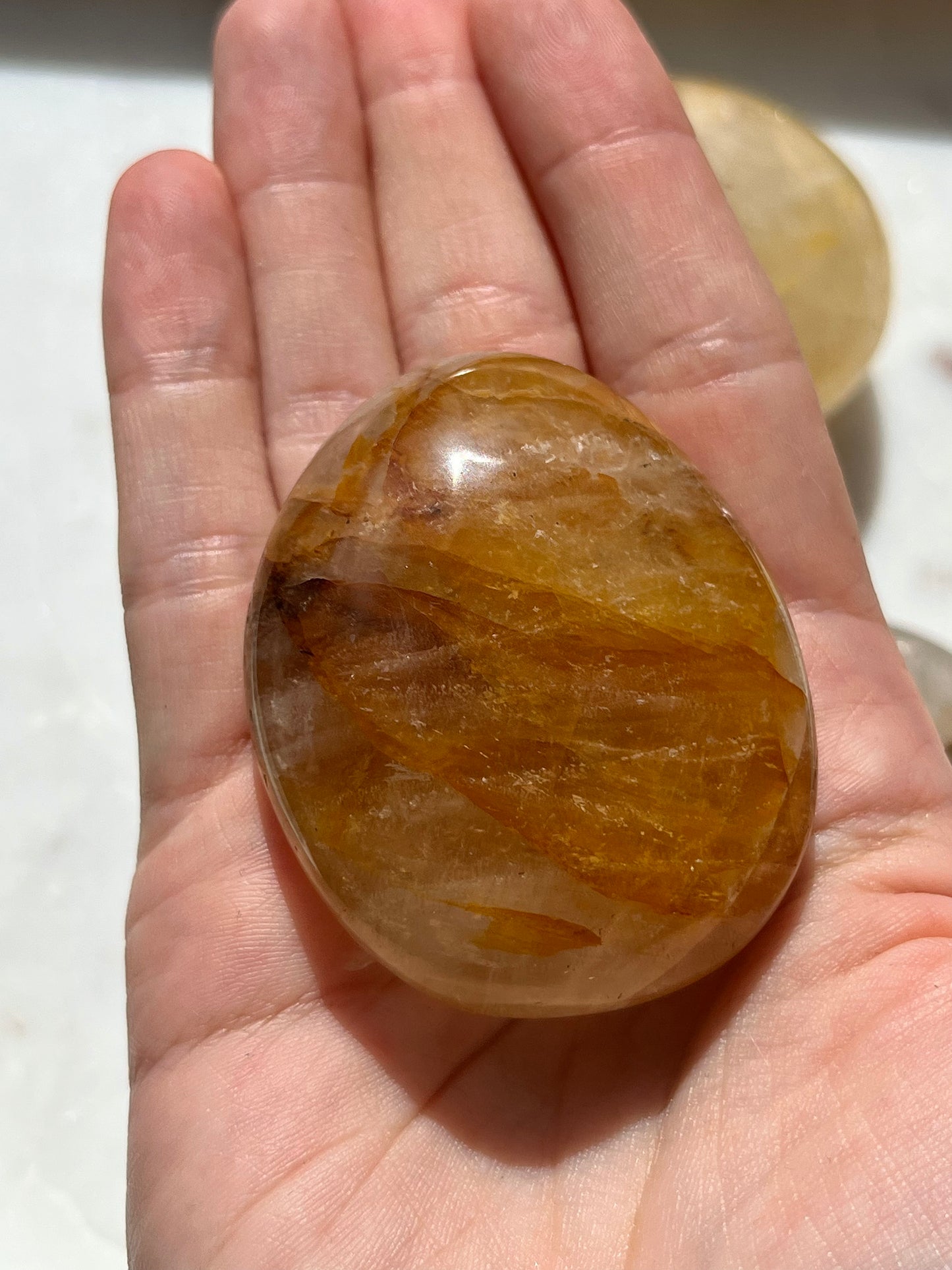 Golden Healer Palmstone