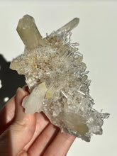 Load image into Gallery viewer, “Phantom Mirage” Mango Quartz Statement Cluster 02 (Cabinet Specimen)
