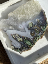Load image into Gallery viewer, Danau Agate with Green Moss &amp; Quartz Slab #11
