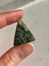 Load image into Gallery viewer, Danau Agate with Green Moss Triangle Cabochon (You Choose)
