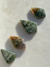 Load image into Gallery viewer, Danau Agate with Green Moss Kite &amp; Sector Cabochon (You Choose)
