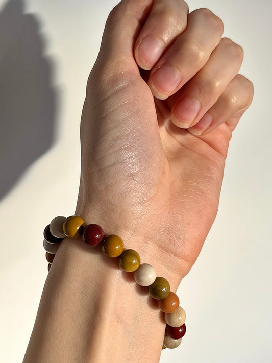 Mookaite 8mm Bead Bracelet