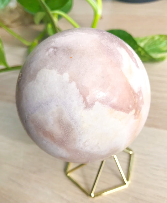 Sparkly Pink Amethyst Sphere w/Lilac Amethyst Inclusions