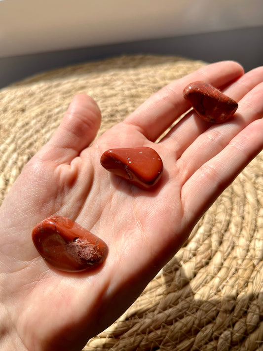 South African Red Jasper Tumbled Stone