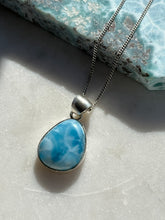Load image into Gallery viewer, ‘Reverie’ A+ Grade Larimar Sterling Silver Pendant #2
