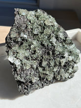 Load image into Gallery viewer, Green Apophyllite w/Scolecite Inclusions on Basalt Matrix Specimen #43
