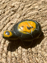 Load image into Gallery viewer, Bumblebee Jasper Turtle Carving
