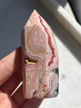 Load image into Gallery viewer, ‘Eternal’ Chunky Rhodochrosite Tower w/Pyrite #6

