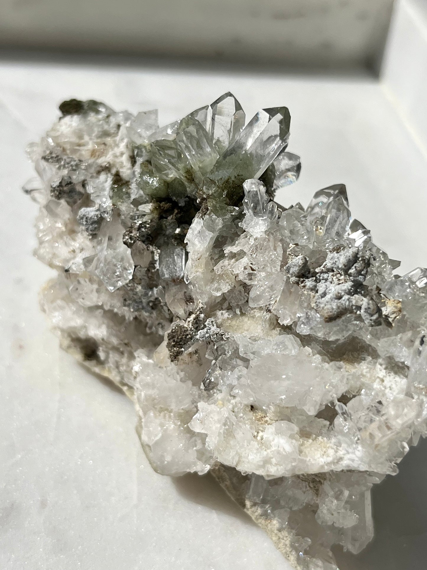 Green Chlorite Quartz Cluster #5