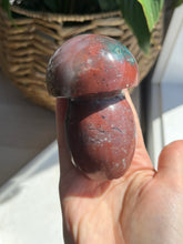 Load image into Gallery viewer, Polychrome Jasper Mushroom Carving #12
