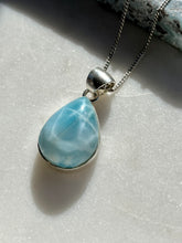 Load image into Gallery viewer, ‘Ascendant’ A+ Grade Larimar Sterling Silver Pendant #4
