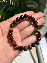 Load image into Gallery viewer, Mixed Tigers Eye Bead Bracelet

