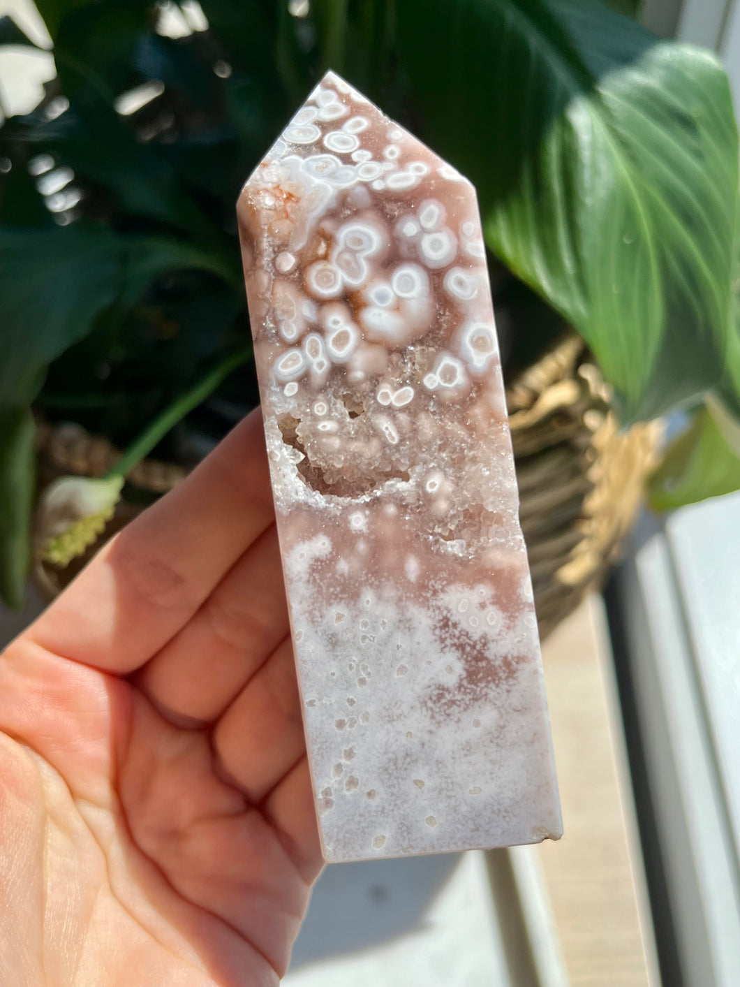 A Grade Pink Amethyst Tower #34