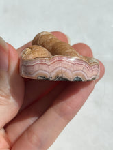 Load image into Gallery viewer, Rare 1980s Rhodochrosite “Cannonball” Polished Stalactite Specimen #39

