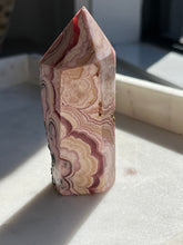 Load image into Gallery viewer, ‘Eternal’ Chunky Rhodochrosite Tower w/Pyrite #6
