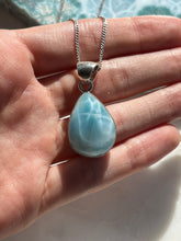 Load image into Gallery viewer, ‘Ascendant’ A+ Grade Larimar Sterling Silver Pendant #4
