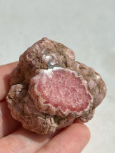Load image into Gallery viewer, Rare 1980s Rhodochrosite Specimen w/Poker Chip Pattern Outer Rim #40
